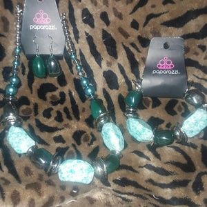 Necklace earring braclet set